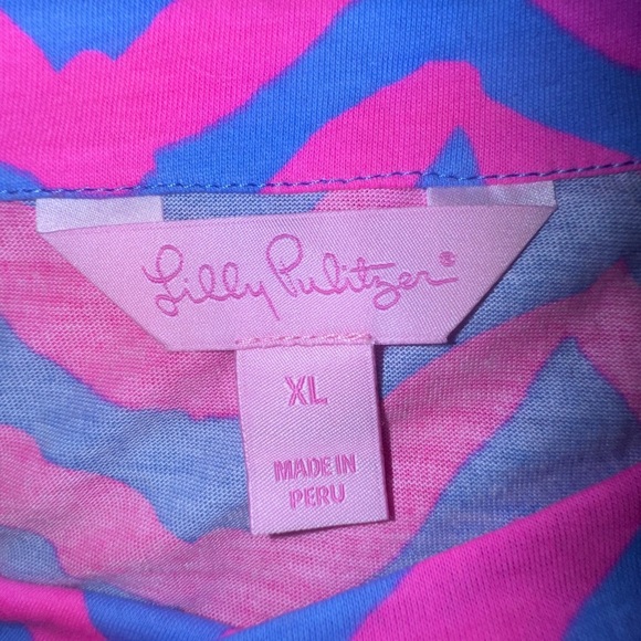 LILLY PULITZER Lula Ruffle Sleeve Top Size XL. NWOT - Picture 6 of 10